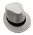 Chapéu Panamá Aba 4cm Curta Moda Casual Masculino Feminino tamanho 56 Branco