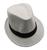 Chapéu Panamá Aba 4cm Curta Moda Casual Masculino Feminino tamanho 58 Branco