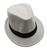 Chapéu Panamá Aba 4cm Curta Moda Casual tamanho 58 Unissex Várias Cores Branco