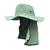 Chapéu Pescador Camping Australiano Proteção Nuca Pescoço Protetor Cinza prata