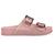 Chinelo  Casual Feminino Borracha Tiras com Fivelas Metalizadas Zaxy 18063 Nude