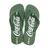 Chinelo Coca-Cola Shoes 1886 Masculino Adulto - Ref CC3515 - Tam 36/44 Multicores Verde