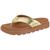 Chinelo de Dedo Feminino Flat Metalizado Vizzano 6459.126 Dourado, Camel