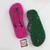 Chinelo de duplo capacho Pink, Verde musgo