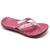 Chinelo Feminino Alcalay Anatômico Antiderrapante Rosa com branco