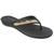 Chinelo Feminino Beira Rio 8224804/604 Preto, Bege, Dourado