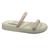 Chinelo Feminino Slide Tira Strass Moleca 5469.118 Branco maxxi gliter