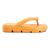 Chinelo Feminino Usaflex Poofy Salto Plataforma Eva Nuvem Laranja