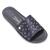 Chinelo Feminino Vizzano Slide Cetim Poa Preto