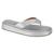 Chinelo Flats Vizzano Feminina Flatform Dedo Confortavel Prata