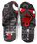 Chinelo Grendene Rider Street Bold NBA 11585 Preto vermelho