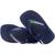 Chinelo Havaianas Baby Brasil Logo Infantil com Elástico Azul marinho