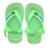 Chinelo Havaianas Baby Brasil Logo Infantil com Elástico Verde jardim