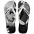 Chinelo Havaianas Hype FC - Branco e Preto Preto