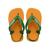 Chinelo Havaianas New Baby Brasil Logo Bebê Laranja Citrius Laranja citrius