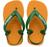 Chinelo Havaianas New Baby Brasil Logo Amarelo