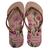 Chinelo havaianas slim organic tira fina colors feminina Rosa ballet, Dourado blush, Rosa