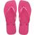 Chinelo Havaianas Slim Square Liso Original Quadrado Opção de Cor Feminino Pink flux