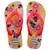 Chinelo infantil havaianas kids flores original alpargatas Bege