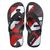 Chinelo Juvenil Rider Strike Graphics Masculino Preto, Branco