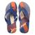 Chinelo Juvenil Rider Strike Graphics Masculino Azul, Laranja