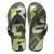 Chinelo Juvenil Rider Strike Graphics Masculino Verde, Bege