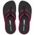 Chinelo Kenner Rakka Full Force L7 Preto e Rosa Preto