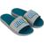 Chinelo Masculino Rider Pump Slide Massageador Macio Verde, Cinza