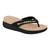 Chinelo Modare 7151.115 Feminino Rasteira Salto Baixo Conforto Dedo Preto