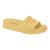 Chinelo Moleca 5465.100 slide Tamanco Anabela nuvem leve Feminino Amarelo