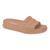 Chinelo Moleca 5465.100 slide Tamanco Anabela nuvem leve Feminino Nude