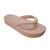 Chinelo Nuvem Dedo Plataforma Trançada Feminino Preto Off White Nude Pink Leve Sandalia Slide nº 33 ao 40 Marrom amarelado