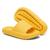 Chinelo Nuvem Unissex Slide Flexível Confortável Moderno Amarelo
