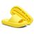 Chinelo Nuvem Unissex Slide Flexível Confortável Moderno Amarelo escuro