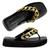 Chinelo Petite Jolie Hit Feminino Com Corrente Oficial C/ NF Preto, Ouro