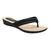 Chinelo Piccadilly 500324 Tamanco Salto Anabela Dedo Leve Feminino Preto