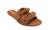 Chinelo Rasteira Feminina Slide Laço Moleca 5297424 Camel camurça