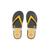 Chinelo Rider R1 NBA AD Preto com Amarelo Preto, Amarelo