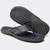 Chinelo Sandália Masculino Casual Couro Legitimo Elegante Macia Leve Durável 1203 Preto