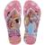 Chinelo Sandálias Havaianas Infantil Kids Slim Disney Princesas com Glitter Original Princesas rosa peonia