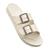Chinelo Slide Casual Regulável Papete Off white