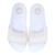 Chinelo Slide Cavalera Geométrico Feminino Branco, Nude