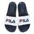 Chinelo Slide Fila Drifter Basic Masculino Marinho, Vermelho