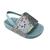Chinelo Slide Infantil Bebê Borracha Com Glitter Molekinha 2125.126 Prata, Prata