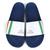 Chinelo Slide Kappa Neat Azul, Branco