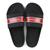 Chinelo Slide Kappa Streak Preto, Branco