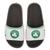 Chinelo slide nba block brooklyn rider - 11743 Branco, Verde