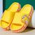 Chinelo Slide Nuvem Dinossauro Infantil Bebê Confort Para passeio banho confortavel Amarelo