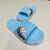 Chinelo slide unicórnio feminina infantil Azul bebê