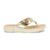 Chinelo Tamanco Feminino Modare Sense Flex 7142106 Dourado camel